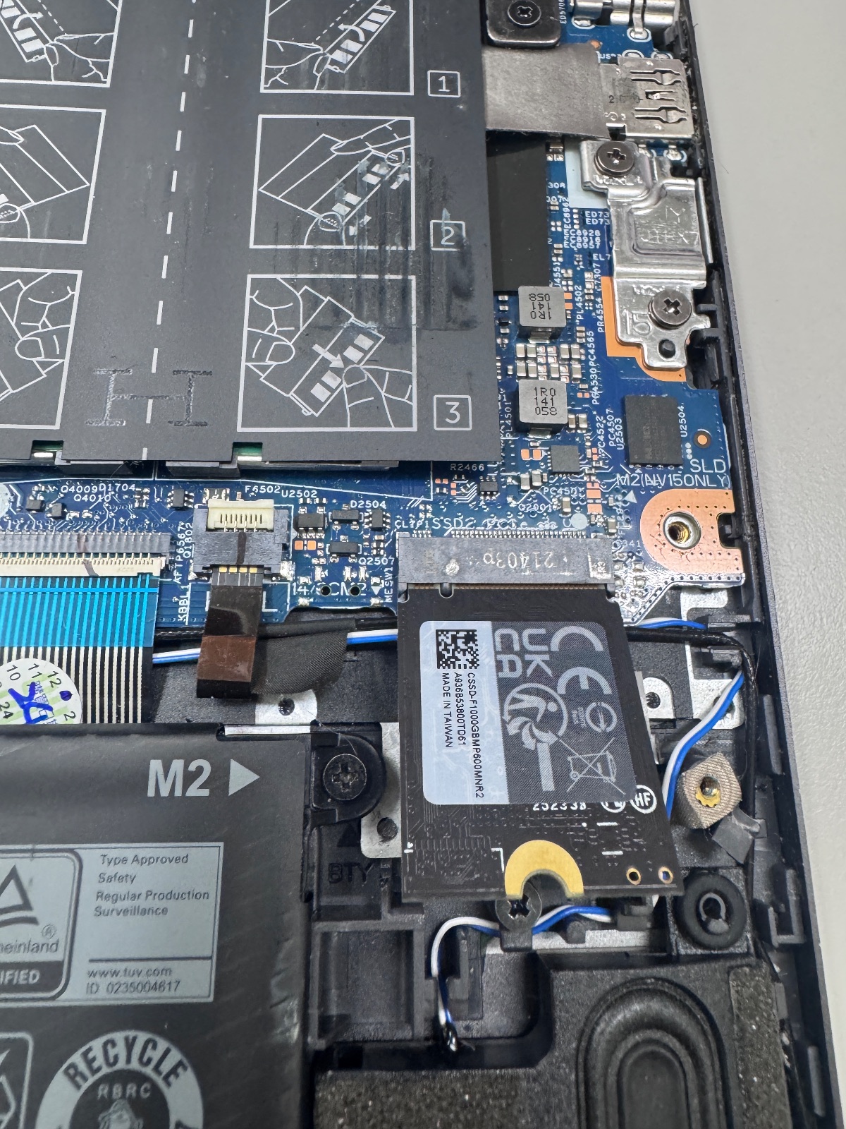 Dell 筆電加裝 2230 SSD 安裝定位 三重筆電維修